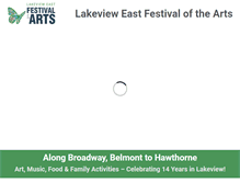 Tablet Screenshot of lakevieweastfestivalofthearts.com